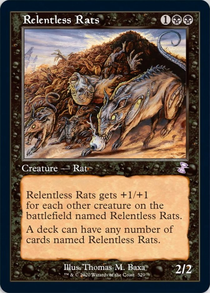 Relentless Rats (Timeshifted) [Time Spiral Remastered] | Gate City Games LLC