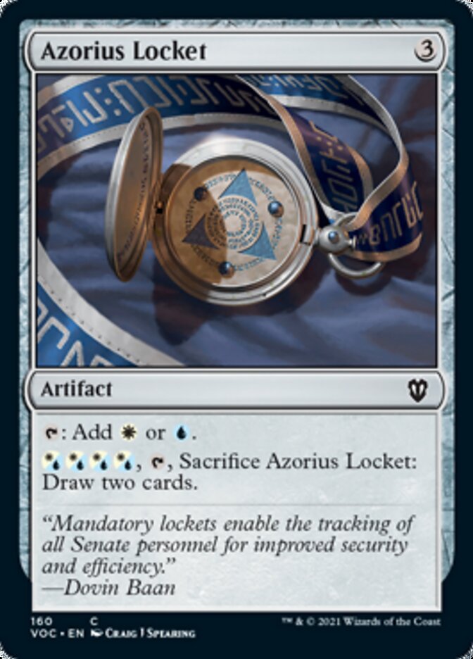 Azorius Locket [Innistrad: Crimson Vow Commander] | Gate City Games LLC