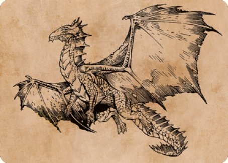 Ancient Bronze Dragon Art Card (58) [Commander Legends: Battle for Baldur's Gate Art Series] | Gate City Games LLC