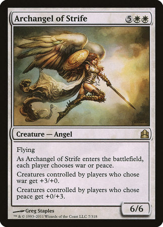 Archangel of Strife [Commander 2011] | Gate City Games LLC