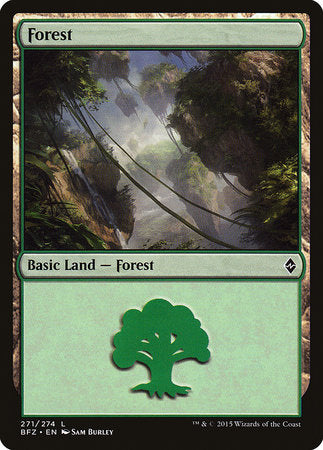 Forest (271) [Battle for Zendikar] | Gate City Games LLC