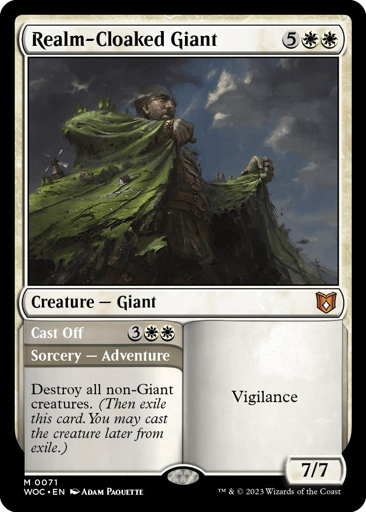 Realm-Cloaked Giant // Cast Off [Wilds of Eldraine Commander] | Gate City Games LLC