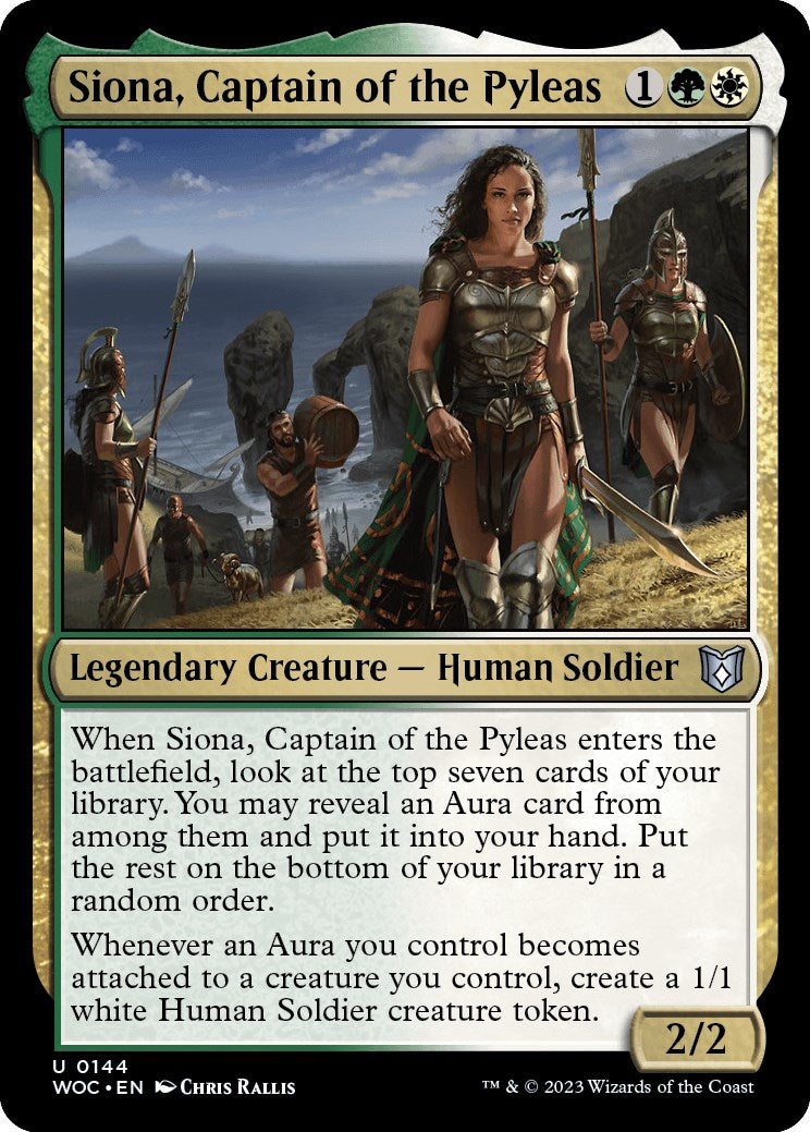 Siona, Captain of the Pyleas [Wilds of Eldraine Commander] | Gate City Games LLC