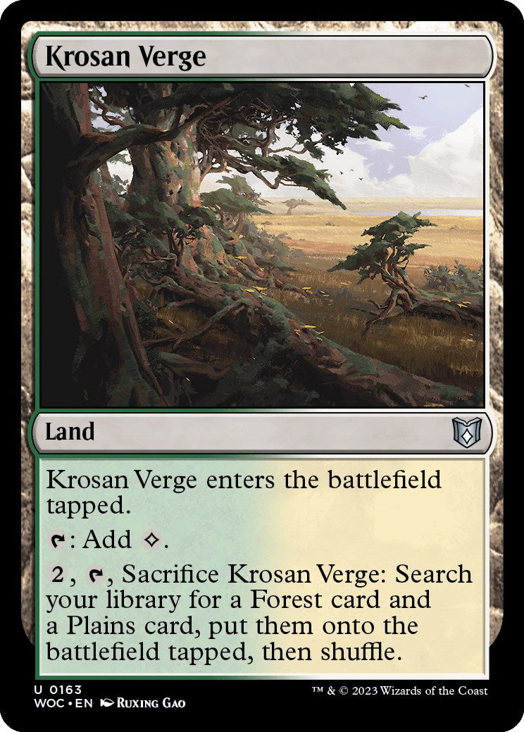 Krosan Verge [Wilds of Eldraine Commander] | Gate City Games LLC