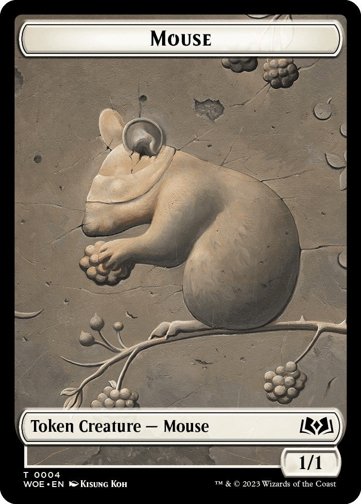 Mouse Token [Wilds of Eldraine Tokens] | Gate City Games LLC