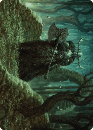 Mosswood Dreadknight Art Card [Wilds of Eldraine Art Series] | Gate City Games LLC