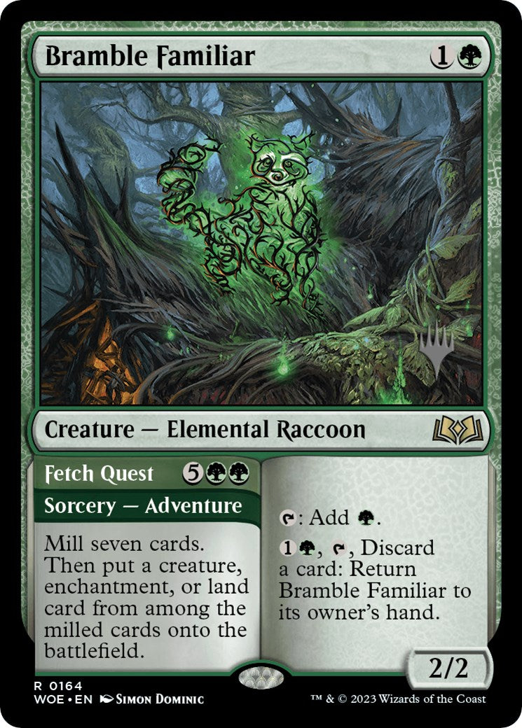 Bramble Familiar // Fetch Quest (Promo Pack) [Wilds of Eldraine Promos] | Gate City Games LLC