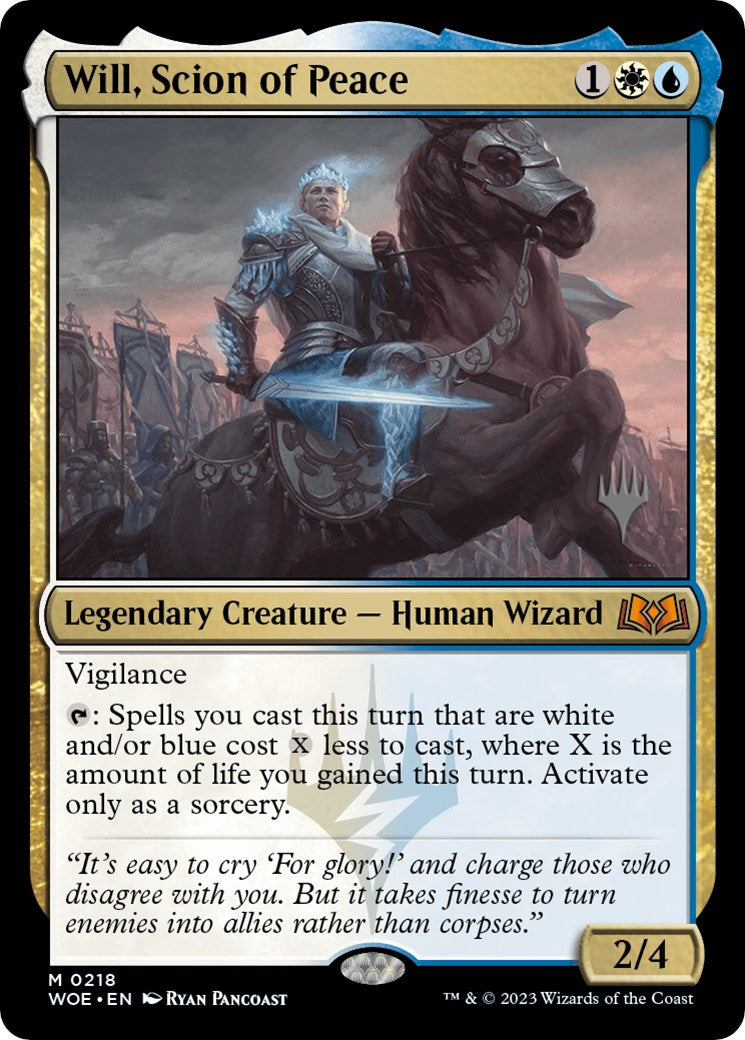 Will, Scion of Peace (Promo Pack) [Wilds of Eldraine Promos] | Gate City Games LLC