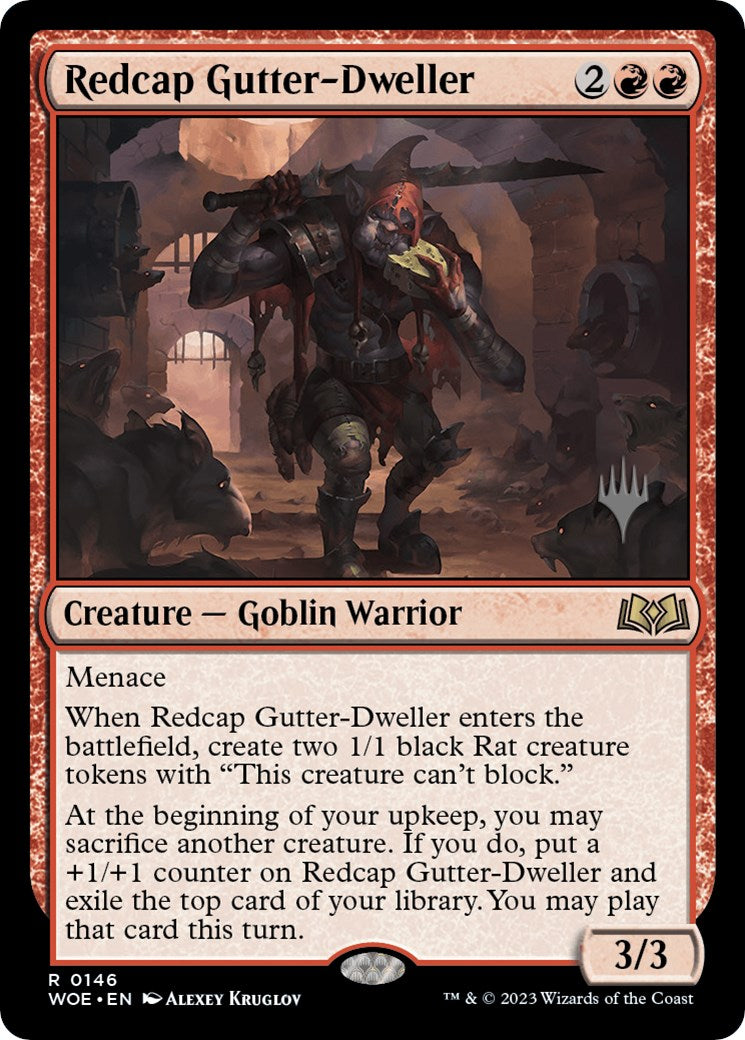 Redcap Gutter-Dweller (Promo Pack) [Wilds of Eldraine Promos] | Gate City Games LLC