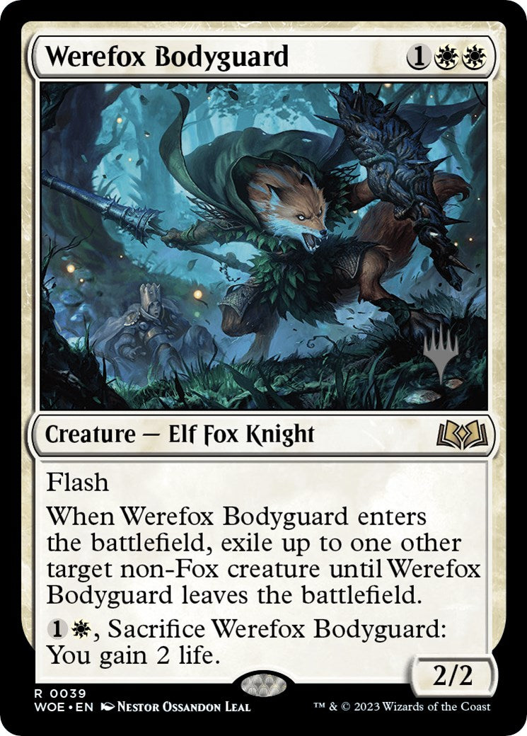 Werefox Bodyguard (Promo Pack) [Wilds of Eldraine Promos] | Gate City Games LLC