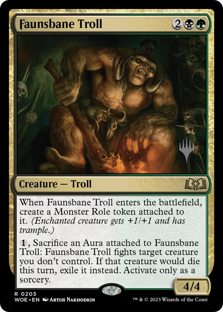 Faunsbane Troll (Promo Pack) [Wilds of Eldraine Promos] | Gate City Games LLC