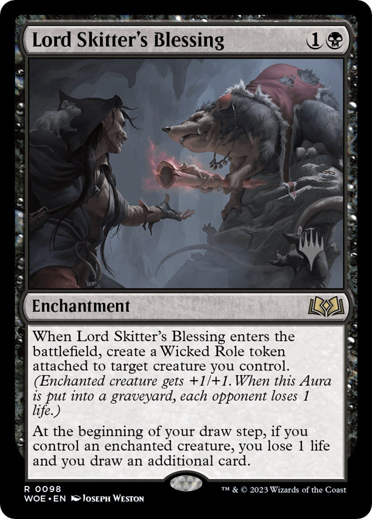 Lord Skitter's Blessing (Promo Pack) [Wilds of Eldraine Promos] | Gate City Games LLC