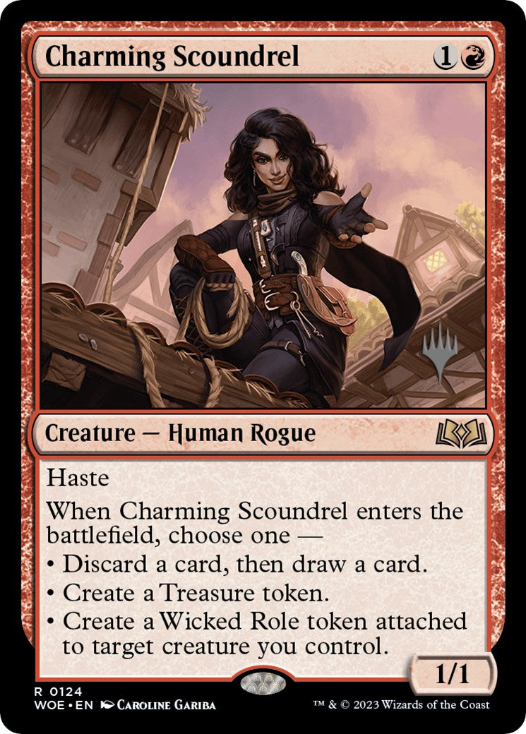 Charming Scoundrel (Promo Pack) [Wilds of Eldraine Promos] | Gate City Games LLC