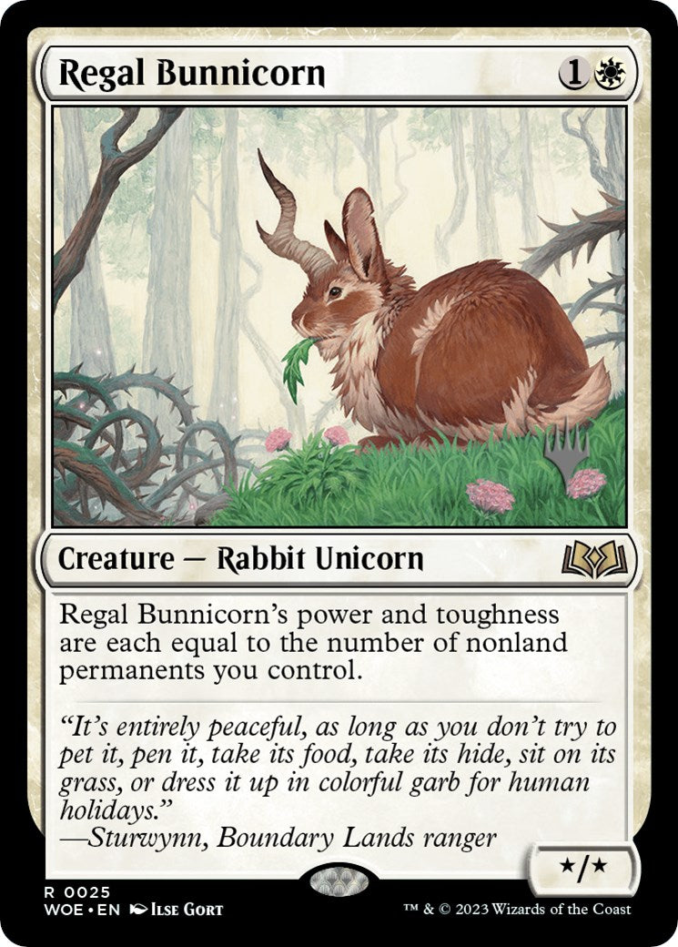 Regal Bunnicorn (Promo Pack) [Wilds of Eldraine Promos] | Gate City Games LLC