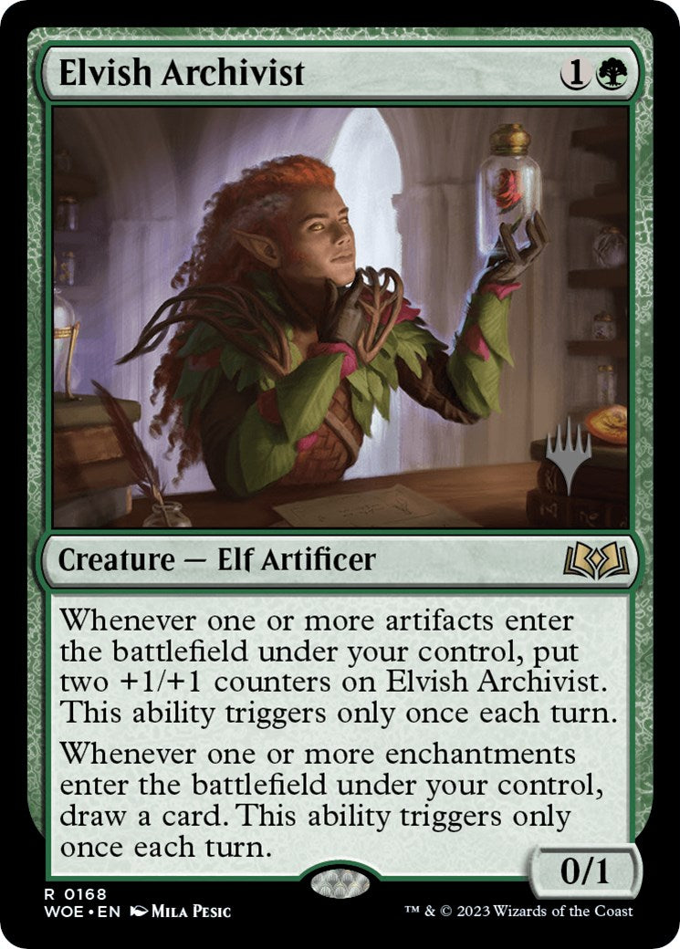 Elvish Archivist (Promo Pack) [Wilds of Eldraine Promos] | Gate City Games LLC