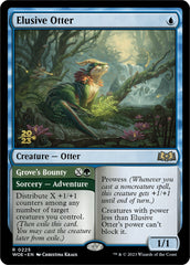 Elusive Otter // Grove's Bounty [Wilds of Eldraine Prerelease Promos] | Gate City Games LLC