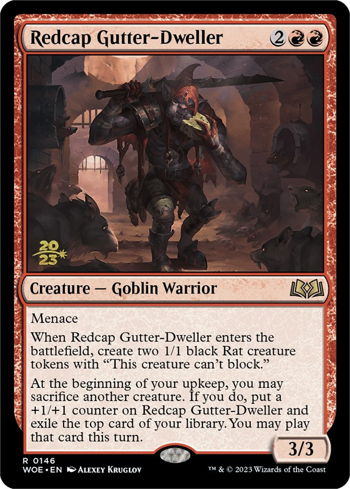 Redcap Gutter-Dweller [Wilds of Eldraine Prerelease Promos] | Gate City Games LLC