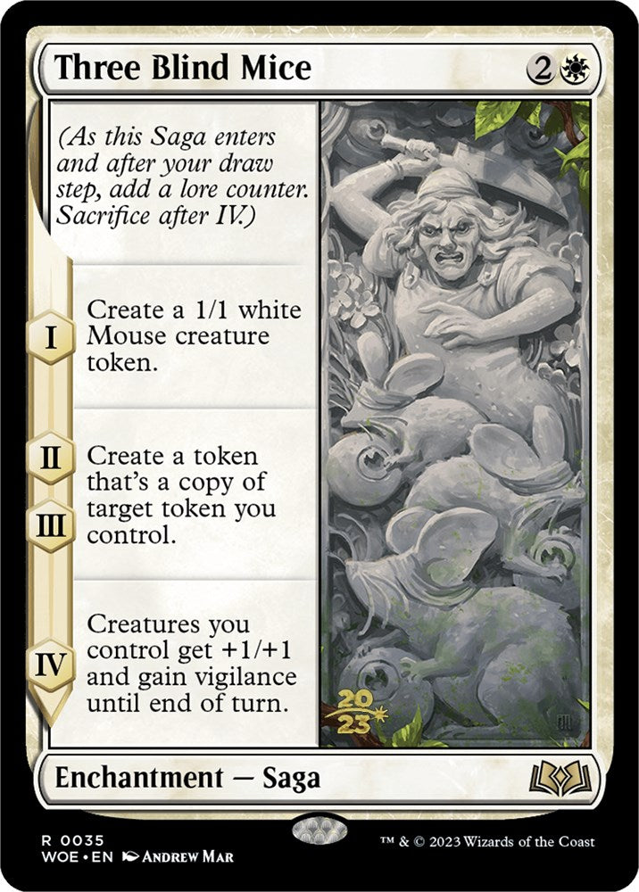 Three Blind Mice [Wilds of Eldraine Prerelease Promos] | Gate City Games LLC