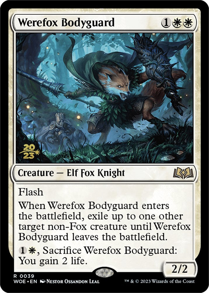 Werefox Bodyguard [Wilds of Eldraine Prerelease Promos] | Gate City Games LLC