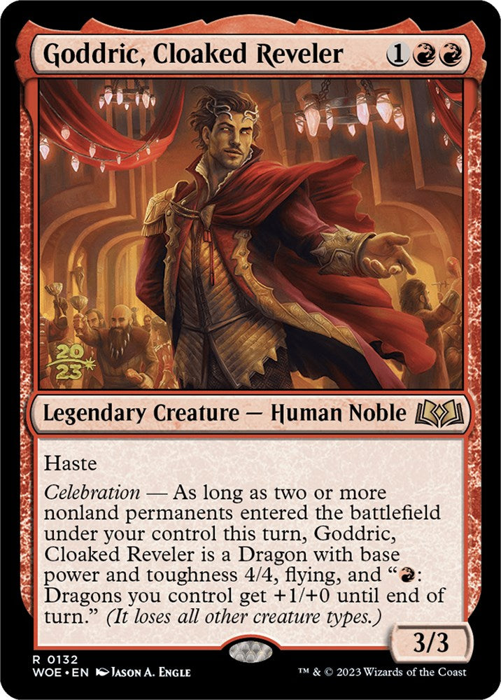 Goddric, Cloaked Reveler [Wilds of Eldraine Prerelease Promos] | Gate City Games LLC