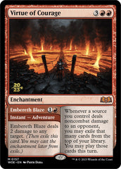 Virtue of Courage //Embereth Blaze (Promo Pack) [Wilds of Eldraine Promos] | Gate City Games LLC