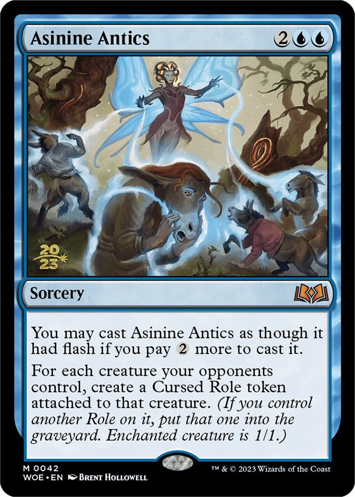 Asinine Antics [Wilds of Eldraine Prerelease Promos] | Gate City Games LLC