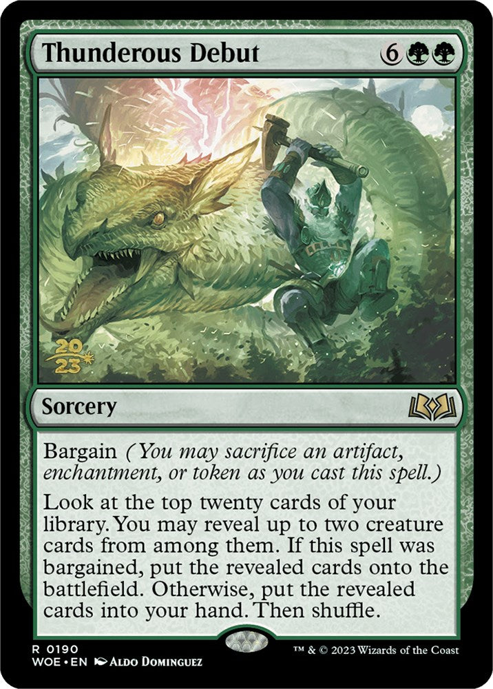 Thunderous Debut [Wilds of Eldraine Prerelease Promos] | Gate City Games LLC