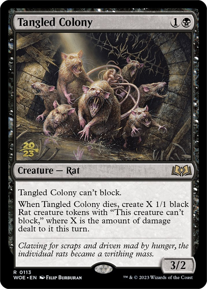 Tangled Colony [Wilds of Eldraine Prerelease Promos] | Gate City Games LLC