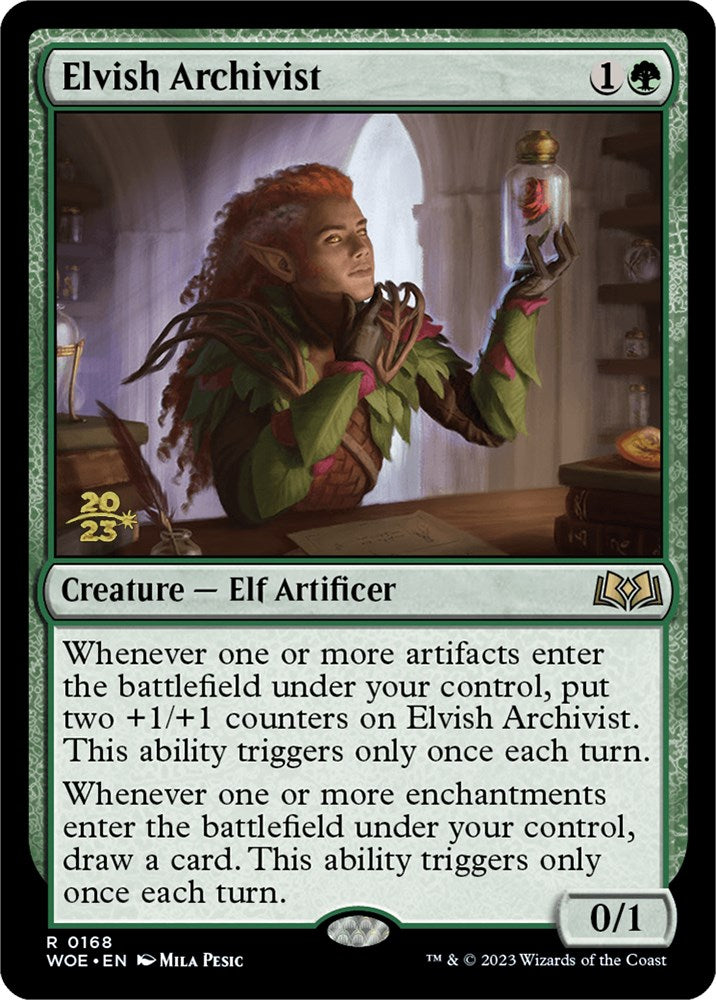 Elvish Archivist [Wilds of Eldraine Prerelease Promos] | Gate City Games LLC