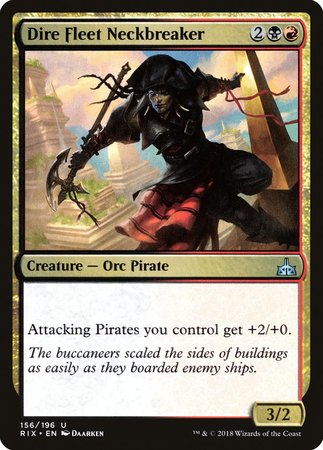 Dire Fleet Neckbreaker [Rivals of Ixalan] | Gate City Games LLC