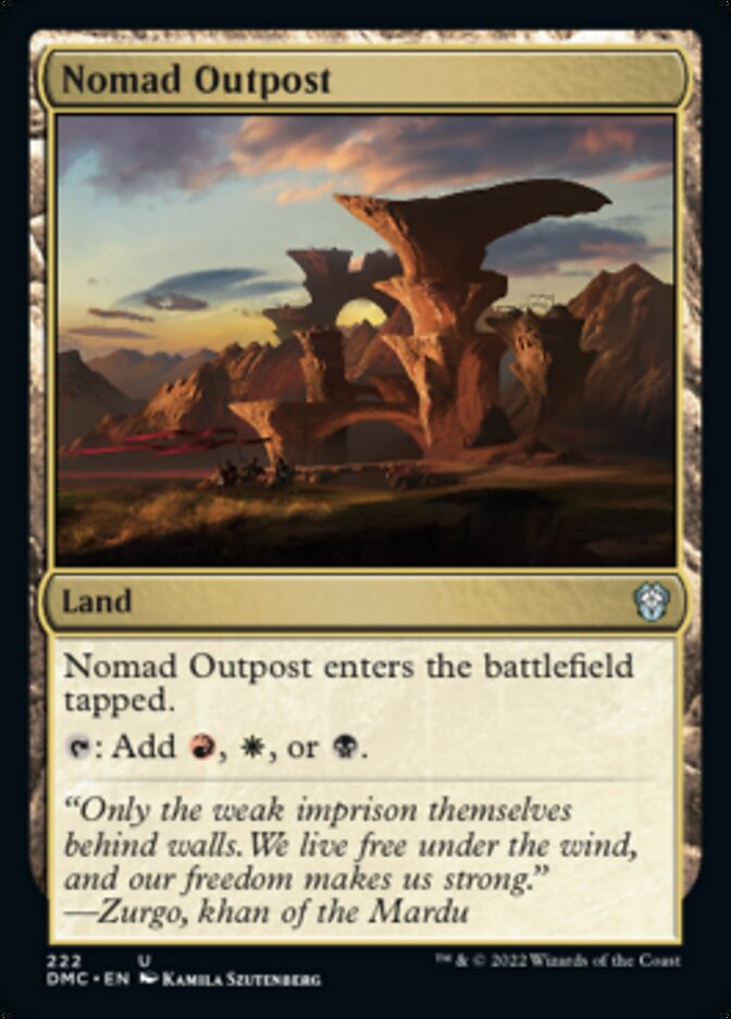 Nomad Outpost [Dominaria United Commander] | Gate City Games LLC