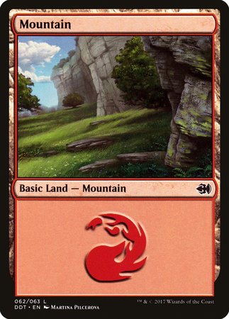 Mountain (62) [Duel Decks: Merfolk vs. Goblins] | Gate City Games LLC