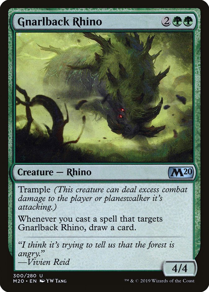 Gnarlback Rhino [Core Set 2020] | Gate City Games LLC