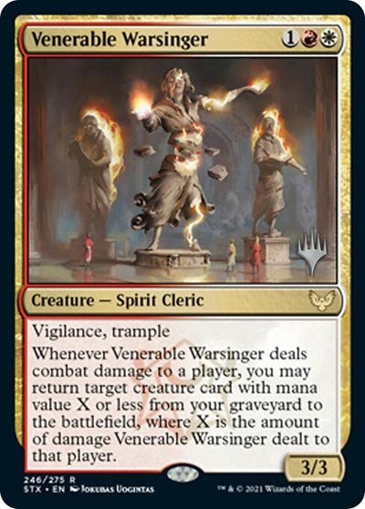 Venerable Warsinger (Promo Pack) [Strixhaven: School of Mages Promos] | Gate City Games LLC