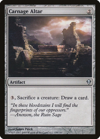 Carnage Altar [Zendikar] | Gate City Games LLC