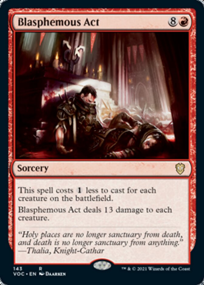 Blasphemous Act [Innistrad: Crimson Vow Commander] | Gate City Games LLC