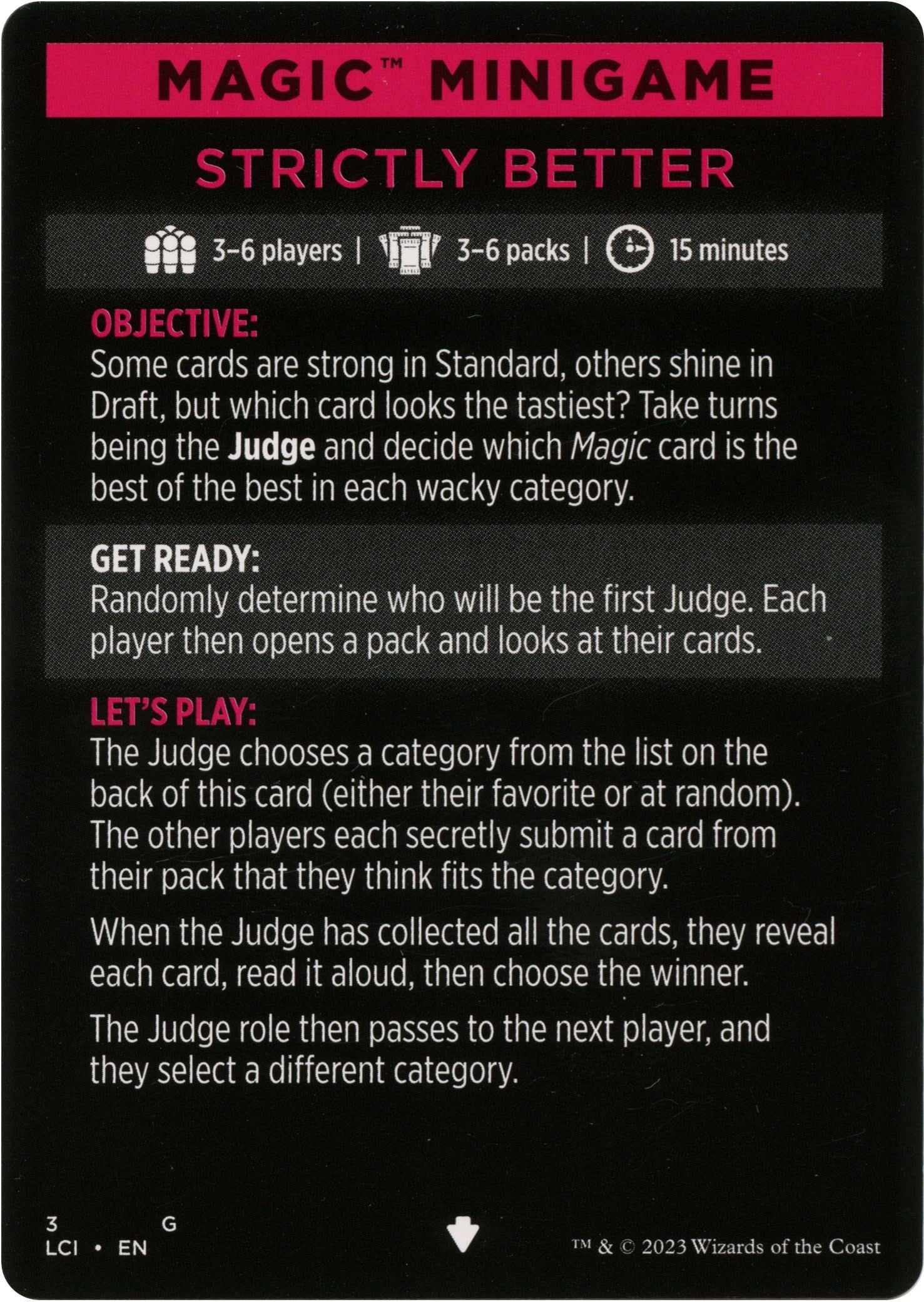 Strictly Better (Magic Minigame) [The Lost Caverns of Ixalan Minigame] | Gate City Games LLC