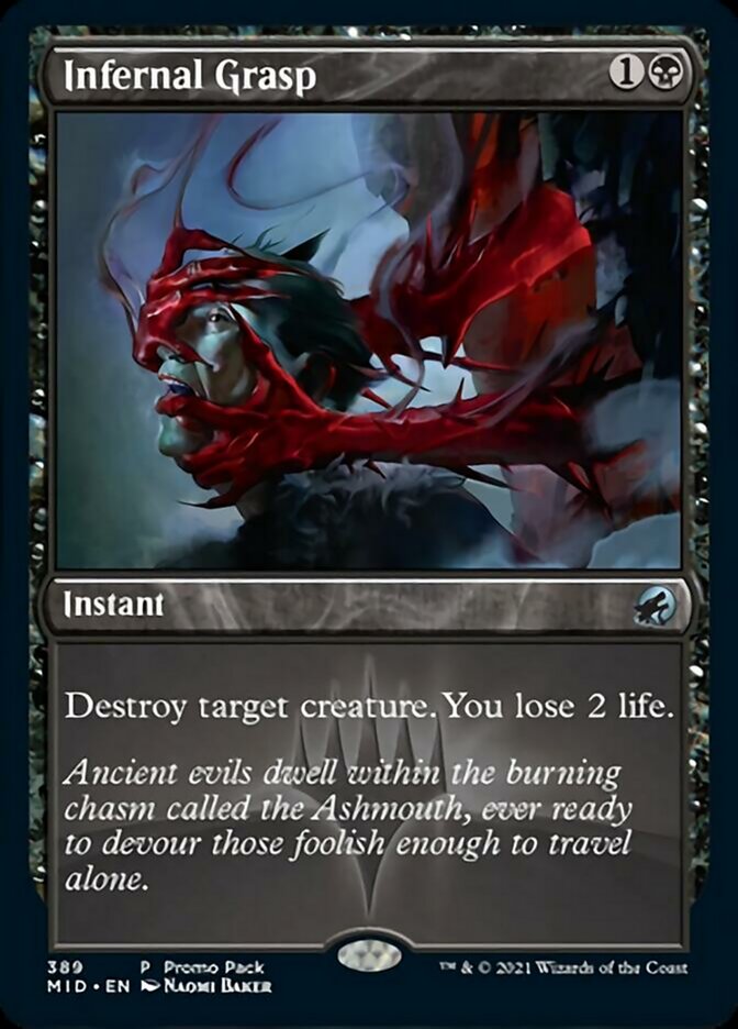 Infernal Grasp (Promo Pack) [Innistrad: Midnight Hunt Promos] | Gate City Games LLC