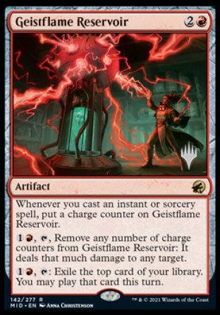 Geistflame Reservoir (Promo Pack) [Innistrad: Midnight Hunt Promos] | Gate City Games LLC