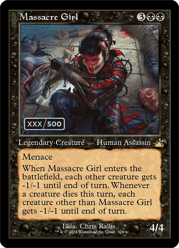 Massacre Girl (Retro) (Serialized) [Ravnica Remastered] | Gate City Games LLC