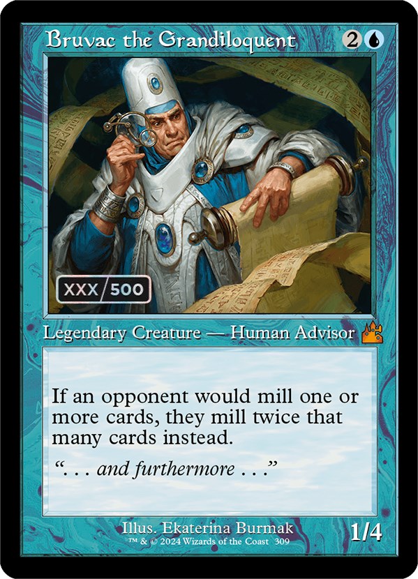 Bruvac the Grandiloquent (Retro) (Serialized) [Ravnica Remastered] | Gate City Games LLC