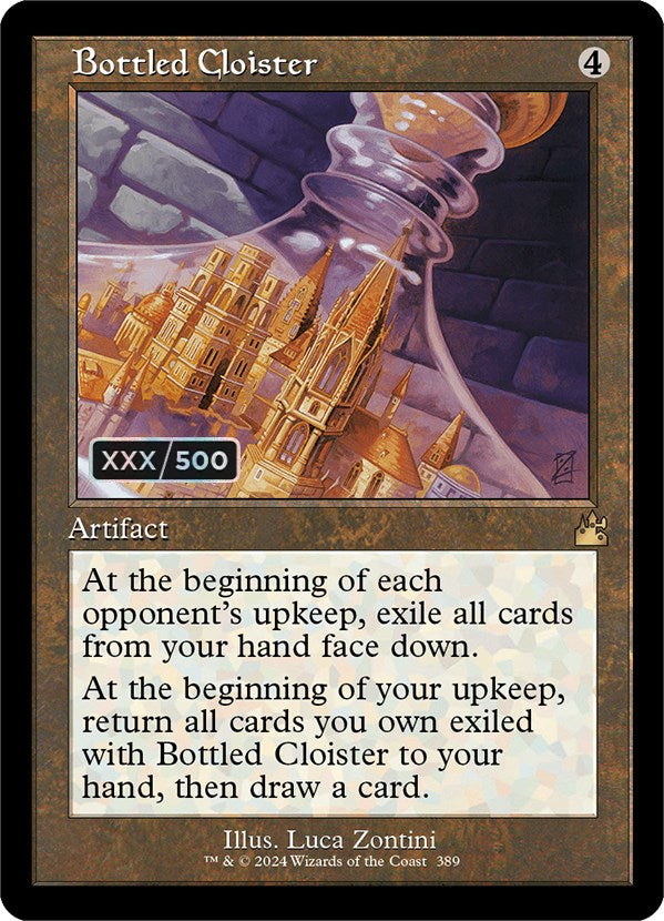 Bottled Cloister (Retro) (Serialized) [Ravnica Remastered] | Gate City Games LLC