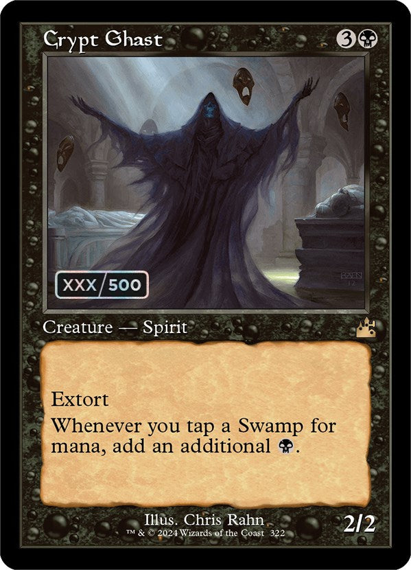 Crypt Ghast (Retro) (Serialized) [Ravnica Remastered] | Gate City Games LLC