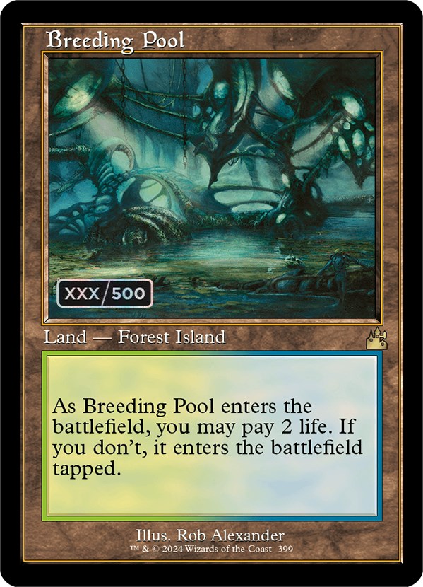 Breeding Pool (Retro) (Serialized) [Ravnica Remastered] | Gate City Games LLC