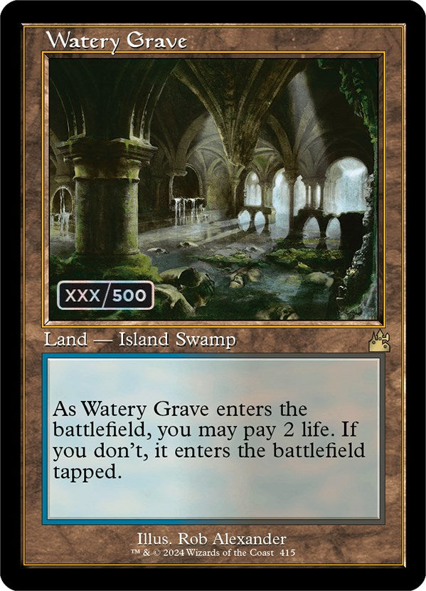 Watery Grave (Retro) (Serialized) [Ravnica Remastered] | Gate City Games LLC