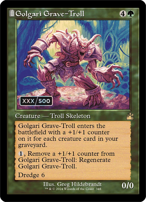 Golgari Grave-Troll (Retro) (Serialized) [Ravnica Remastered] | Gate City Games LLC