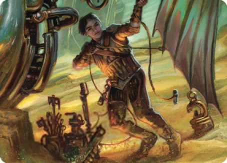 Mishra, Excavation Prodigy Art Card [The Brothers' War Art Series] | Gate City Games LLC