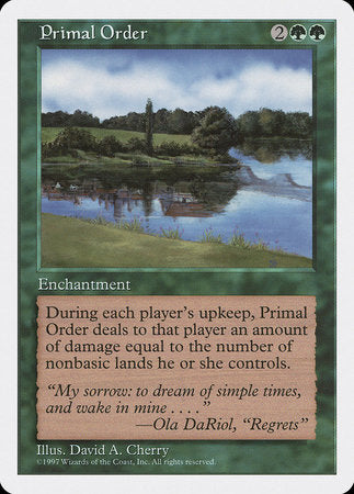 Primal Order [Fifth Edition] | Gate City Games LLC