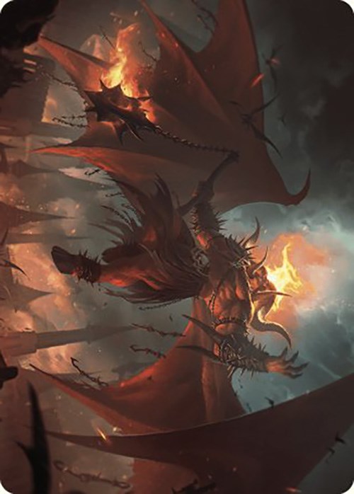 Rakdos, Patron of Chaos Art Card (22/49) [Murders at Karlov Manor Art Series] | Gate City Games LLC