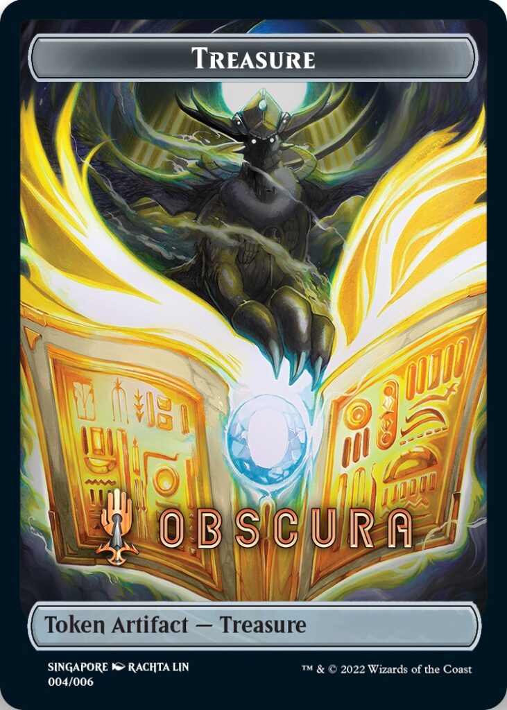 Treasure Token (Obscura) (Southeast Asia Artists) [Streets of New Capenna Tokens] | Gate City Games LLC